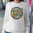 Back To School Groovy Teacher Second 2Nd Grade Crew Squad Women Sweatshirt Unique Gifts