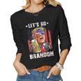 Lets Go Beer Brandon Happy 4Th Of July Trump Beer Women Long Sleeve T-shirt