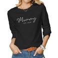 Mommy Est 2024 Promoted To Mom 2024 Mothers Day New Mom Women Graphic Long Sleeve T-shirt