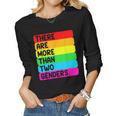 There Are More Than Two Sexes Of Lgbtq Rainbow Flag Gift For Women Women Graphic Long Sleeve T-shirt