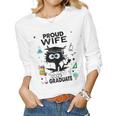 Proud Wife Of A Class Of 2023 Graduate Cool Black Cat Women Long Sleeve T-shirt