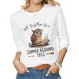 All Together Now Summer Reading 2023 Book Owl Reading Book Women Long Sleeve T-shirt