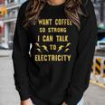 Funny Sarcastic Coffee Quote Java Personality Humor Joke Fun Women Graphic Long Sleeve T-shirt Gifts for Her