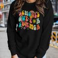 Groovy Last Day Of School Schools Out For Summer Teacher Women Long Sleeve T-shirt Gifts for Her