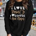 I Love Jesus Coffee And Naps Funny Christian Women Graphic Long Sleeve T-shirt Gifts for Her