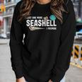 Just One More Seashell I Promise Scuba Diver Diving Snorkel Gift For Womens Gift For Women Women Graphic Long Sleeve T-shirt Gifts for Her