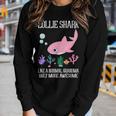 Lollie Grandma Gift Lollie Shark Only More Awesome Women Graphic Long Sleeve T-shirt Gifts for Her