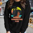 Melanin Summertime Fine Afro Love Women Women Graphic Long Sleeve T-shirt Gifts for Her
