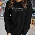 Mommy Est 2024 Promoted To Mom 2024 Mothers Day New Mom Women Graphic Long Sleeve T-shirt Gifts for Her