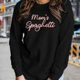 Moms Spaghetti And Meatballs Lover Meme For Women Women Long Sleeve T-shirt Gifts for Her