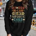 My Soninlaw Is My Favorite Child Funny Mom Vintage Women Graphic Long Sleeve T-shirt Gifts for Her
