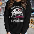Oma Grandma Gift Dont Mess With Omasaurus Women Graphic Long Sleeve T-shirt Gifts for Her