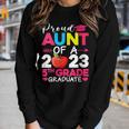 Proud Aunt Of 2023 5Th Grade Graduate Graduation Women Long Sleeve T-shirt Gifts for Her