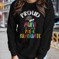 Proud Aunt Of Preschool Graduate 2023 School Prek Graduation Women Long Sleeve T-shirt Gifts for Her
