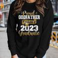 Proud Godfather Of A 2023 Graduate Funny Class Of 23 Senior Women Graphic Long Sleeve T-shirt Gifts for Her
