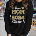 Proud Mom Of A Senior 2024 Class Of 2024 Mom Of A Senior Women Long Sleeve T-shirt Gifts for Her
