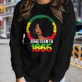 Retro Junenth Day 1865 Afro Melanin Black Women Women Graphic Long Sleeve T-shirt Gifts for Her