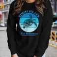 Sea Turtle Bimini Island Bahamas Ocean Women Graphic Long Sleeve T-shirt Gifts for Her