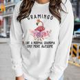 Gramingo Flamingo Like A Normal Grandma Only More Awesome Gift For Womens Gift For Women Women Graphic Long Sleeve T-shirt Gifts for Her