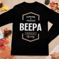 Beepa Grandpa Gift Genuine Trusted Beepa Quality Women Graphic Long Sleeve T-shirt Funny Gifts