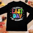 Cute Teacher Appreciation Happy Last Day Of School Teacher Women Graphic Long Sleeve T-shirt Funny Gifts