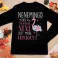 Flamingo Nenemingo Like A Normal Nene Gifts Funny Grandma Gift For Women Women Graphic Long Sleeve T-shirt Personalized Gifts