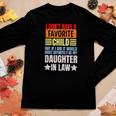 I Dont Have A Favorite Child But If I Did Daughter In Law Women Graphic Long Sleeve T-shirt Funny Gifts