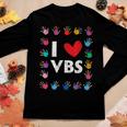 I Love Vbs Vacation Bible School Christian Teacher Women Long Sleeve T-shirt Unique Gifts