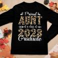 Proud Aunt Of A Class Of 2023 Graduate Leopard Senior 2023 Women Long Sleeve T-shirt Unique Gifts