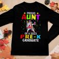 Proud Aunt Of A Class Of 2023 Prek Graduate Unicorn Women Long Sleeve T-shirt Unique Gifts