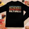 Retired 2023 Men & Women Retirement  Women Graphic Long Sleeve T-shirt Personalized Gifts