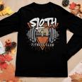 Sloth Fitness Club Sloth Workout Motivation Gift Gift For Women Women Graphic Long Sleeve T-shirt Personalized Gifts
