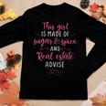 Sugar Spice Women Realtor Real Estate Agent Girl Female Gift Gift For Womens Gift For Women Women Graphic Long Sleeve T-shirt Personalized Gifts