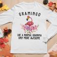 Gramingo Flamingo Like A Normal Grandma Only More Awesome Gift For Womens Gift For Women Women Graphic Long Sleeve T-shirt Personalized Gifts