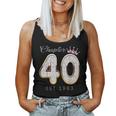 40Th Birthday Decorations Chapter 40 Est 1983 For Women Tank Top