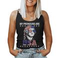 4Th Of July My Pronouns Are Usa Flag For Men & Women Usa Women Tank Top