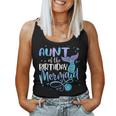 Aunt Of The Birthday Mermaid Family Matching Party Squad Women Tank Top