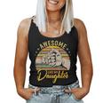 Awesome Like My Daughter Funny Fathers Day Dad Joke Women Tank Top Basic Casual Daily Weekend Graphic