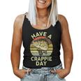 Bass Fish Dad Have Crappie Day Youth Boy Fishing Women Tank Top