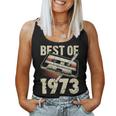 Best Of 1973 Audio Cassette 50Th Birthday 50 Years Old Women Tank Top