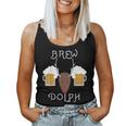Brew-Dolph Reindeer Christmas For Beer Drinkers Women Tank Top