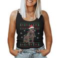 Cane Corso Christmas Ugly Sweater Santa Hat Dog Lover Women Tank Top
