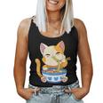 Cat Ramen Kawaii Anime Girls Women Tank Top