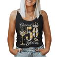 Cheers To 50 Years Old Happy 50Th Birthday Queen Drink Wine Women Tank Top Weekend Graphic