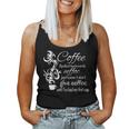 Coffee Spelled Backwards Morning Quote Women Tank Top