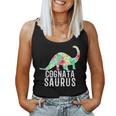 Cognatasaurus Italian Sister In Law Dinosaur Floral Women Tank Top