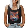 Cute Cat Graphic Colorful Cats Women Tank Top