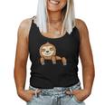 Cute Chillin Sloth Pocket Friend Funny Sloth In Your Pocket Women Tank Top Basic Casual Daily Weekend Graphic