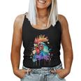 Cute Farm Chicken Lovers Motif Funny Country Design Chicken Women Tank Top Weekend Graphic