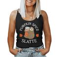 Cute Sloth Pumpkin Spice Slatte Latte Coffee Fall Basic For Coffee Lovers Women Tank Top